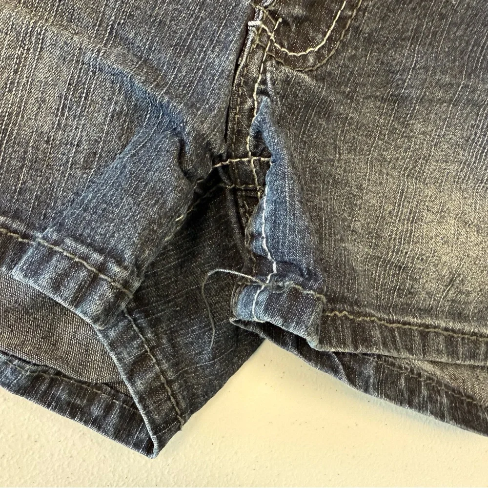 Angels Women's Dark Blue Denim Shorts - Picture 3 of 5